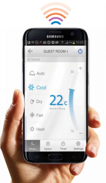 control your ducted air conditioning on your smart phone